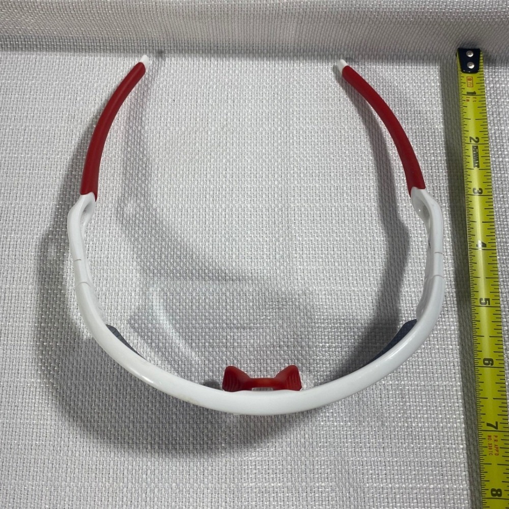 Oakley Radar Path Sunglasses White Red Blue Lens Sport Shield 09-6712 - Picture 10 of 11